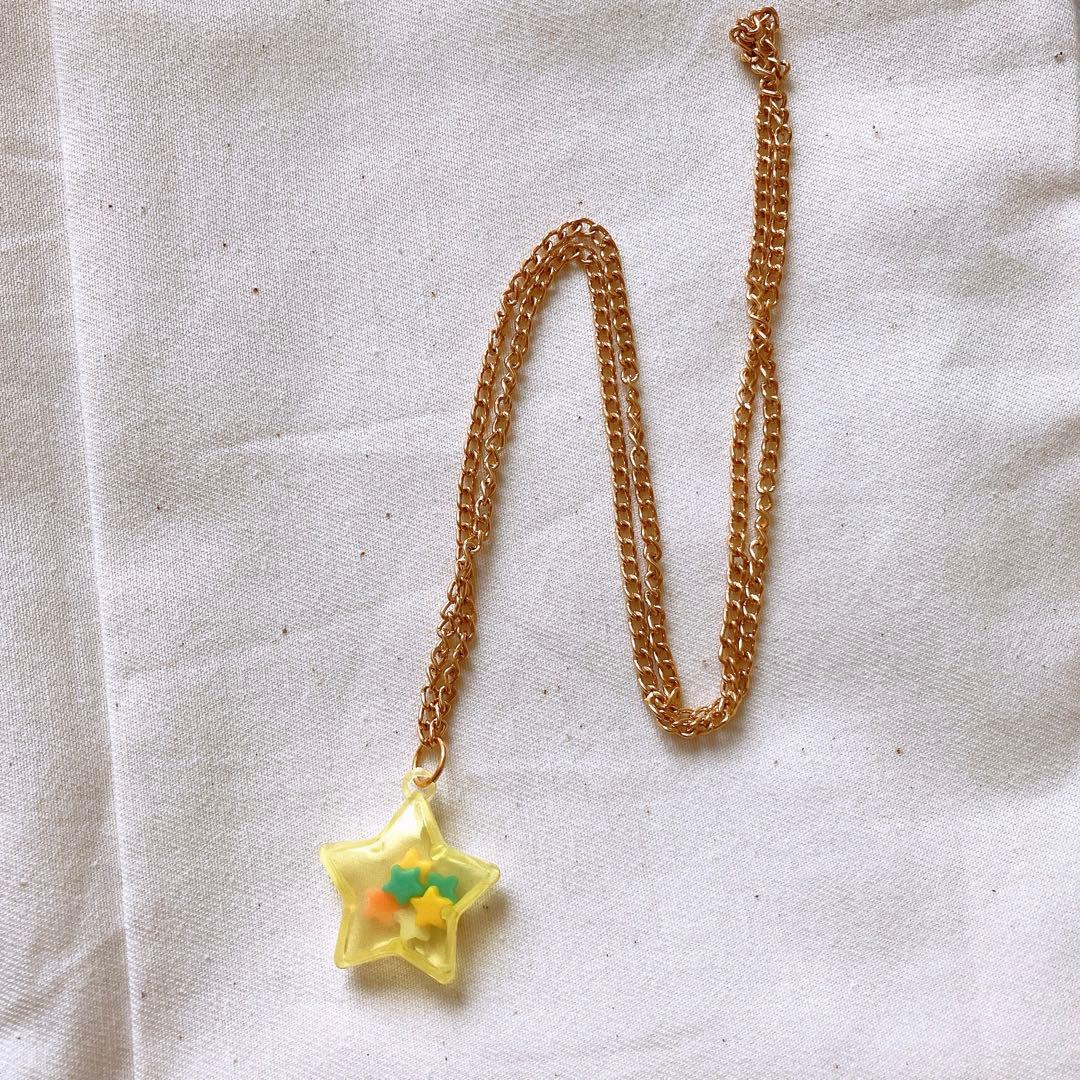 レア当時物❤️セボンスター ネックレス 星 シャカシャカ♪ 平成レトロ 平成女児