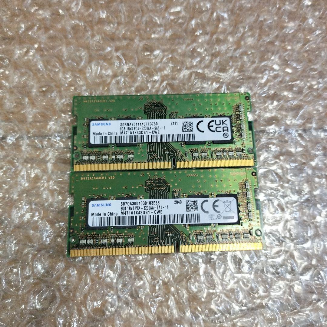 プ*っ様 SAMSUNG　PC4-3200AA 8GB×2 計16GB ノートパ