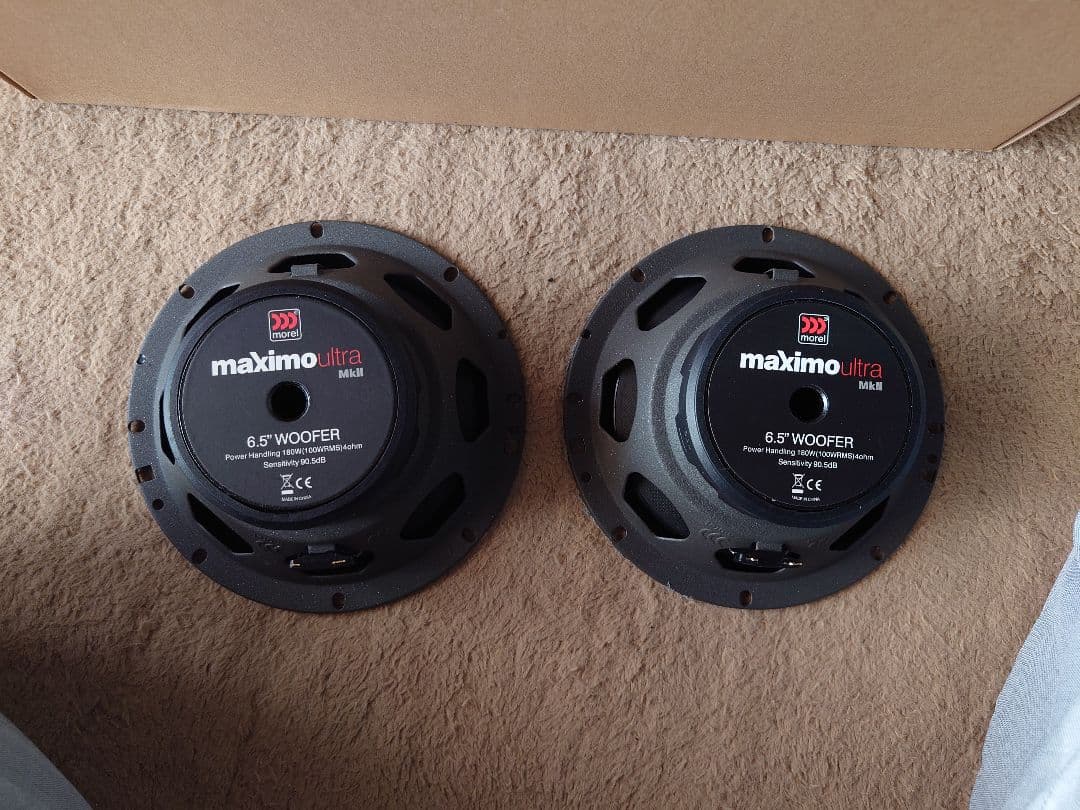 MOREL MAXIMO ultra 6.5インチスピーカ、デッドニングセット品