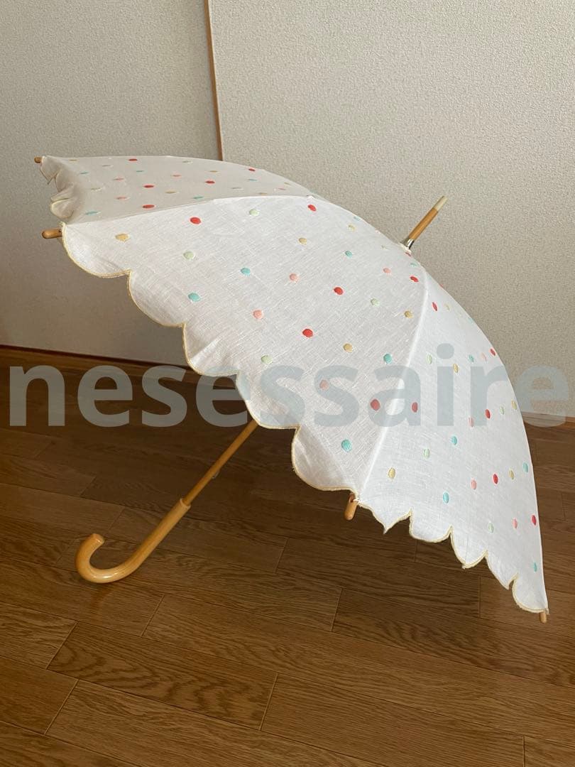 未使用　nesessaire ドット日傘　ネセセア