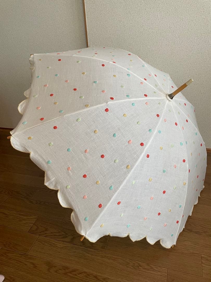 未使用　nesessaire ドット日傘　ネセセア