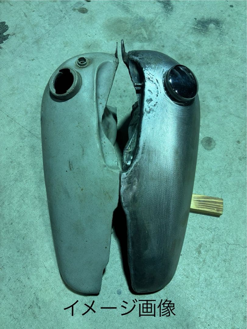 ハーレーダビッドソン分割タンク加工品