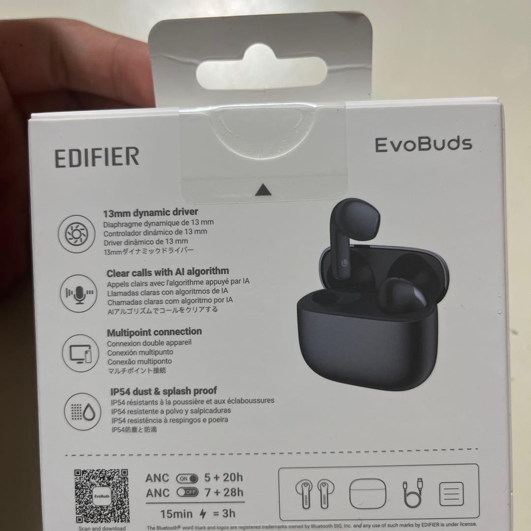 EDIFIER EvoBuds ブラック ワイヤレスイヤホン