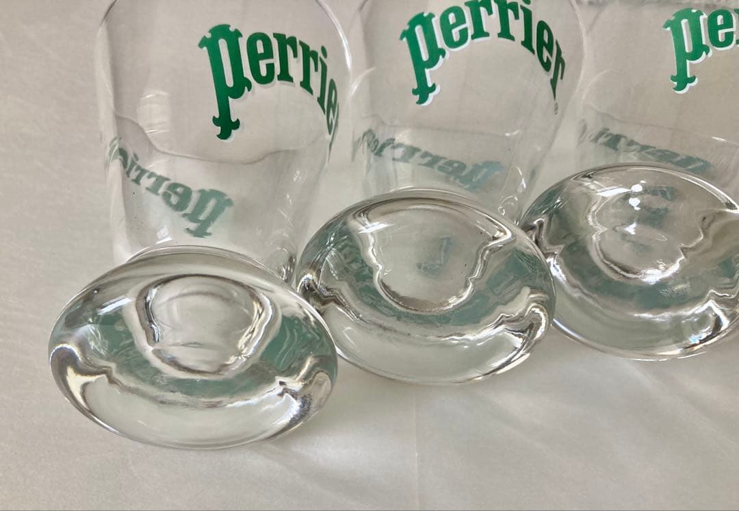 フランスアンティークPerrier ペリエ グラス　3セット　ヴィンテージ