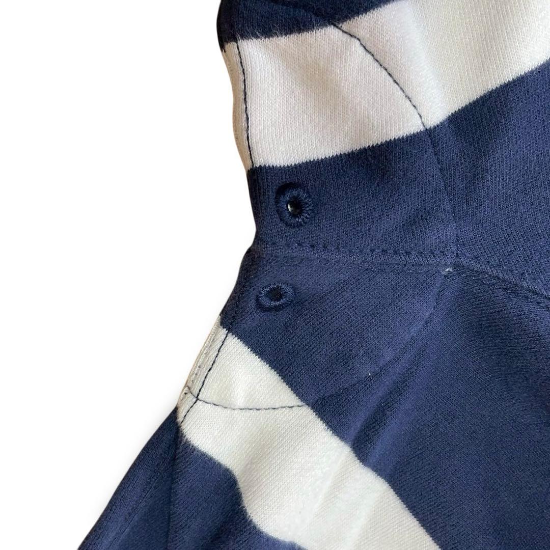 【現行】ポロラルフローレン シャツ ラガーシャツ ボーダー 常田大希 裏起毛 M