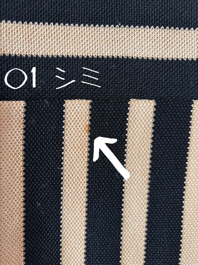 【正規品】CHANEL シャネル ココボタン ボーダー ニット ワンピース 38