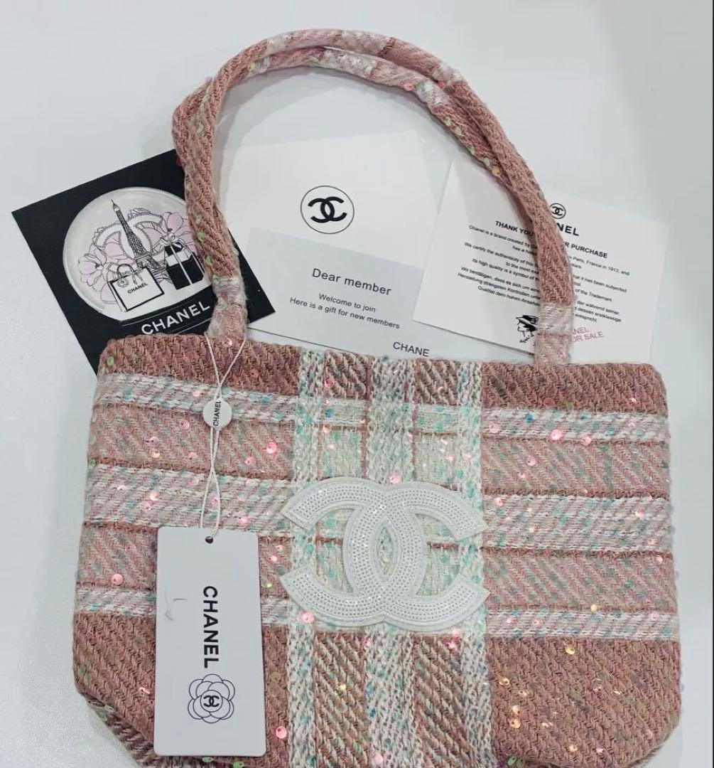 CHANEL トートバッグ シャネルノベルティ　バッグ　ショルダーバッグ　ピンク