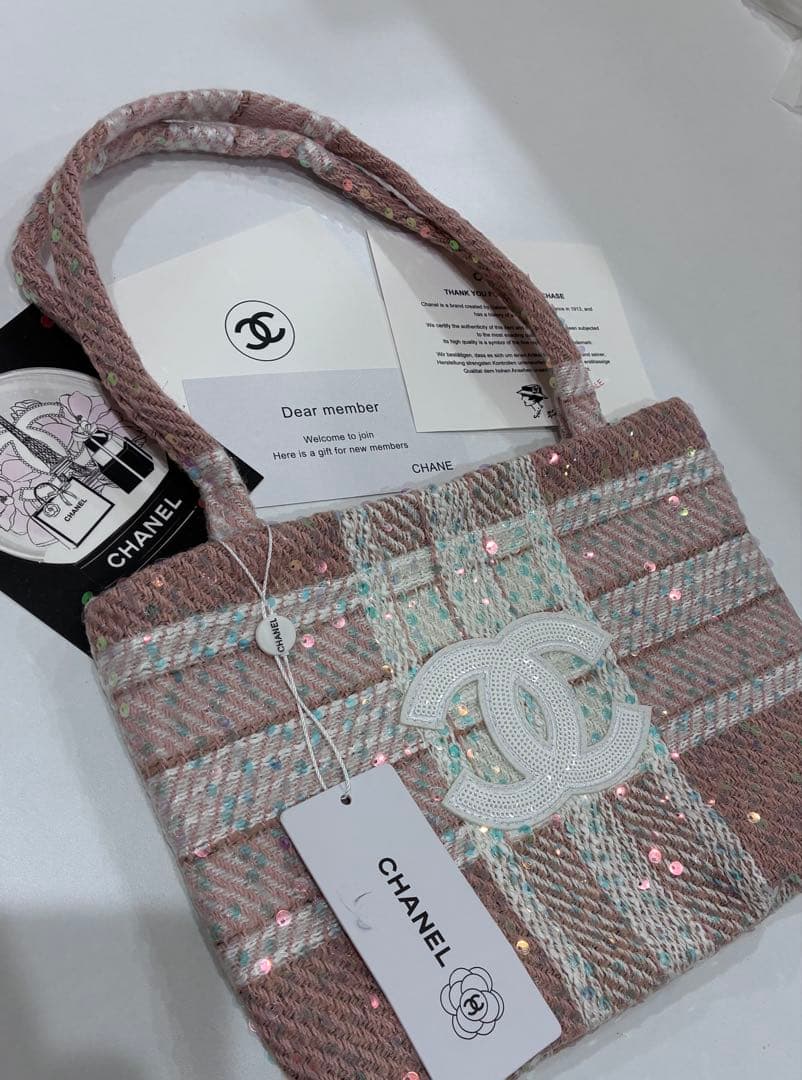 CHANEL トートバッグ シャネルノベルティ　バッグ　ショルダーバッグ　ピンク