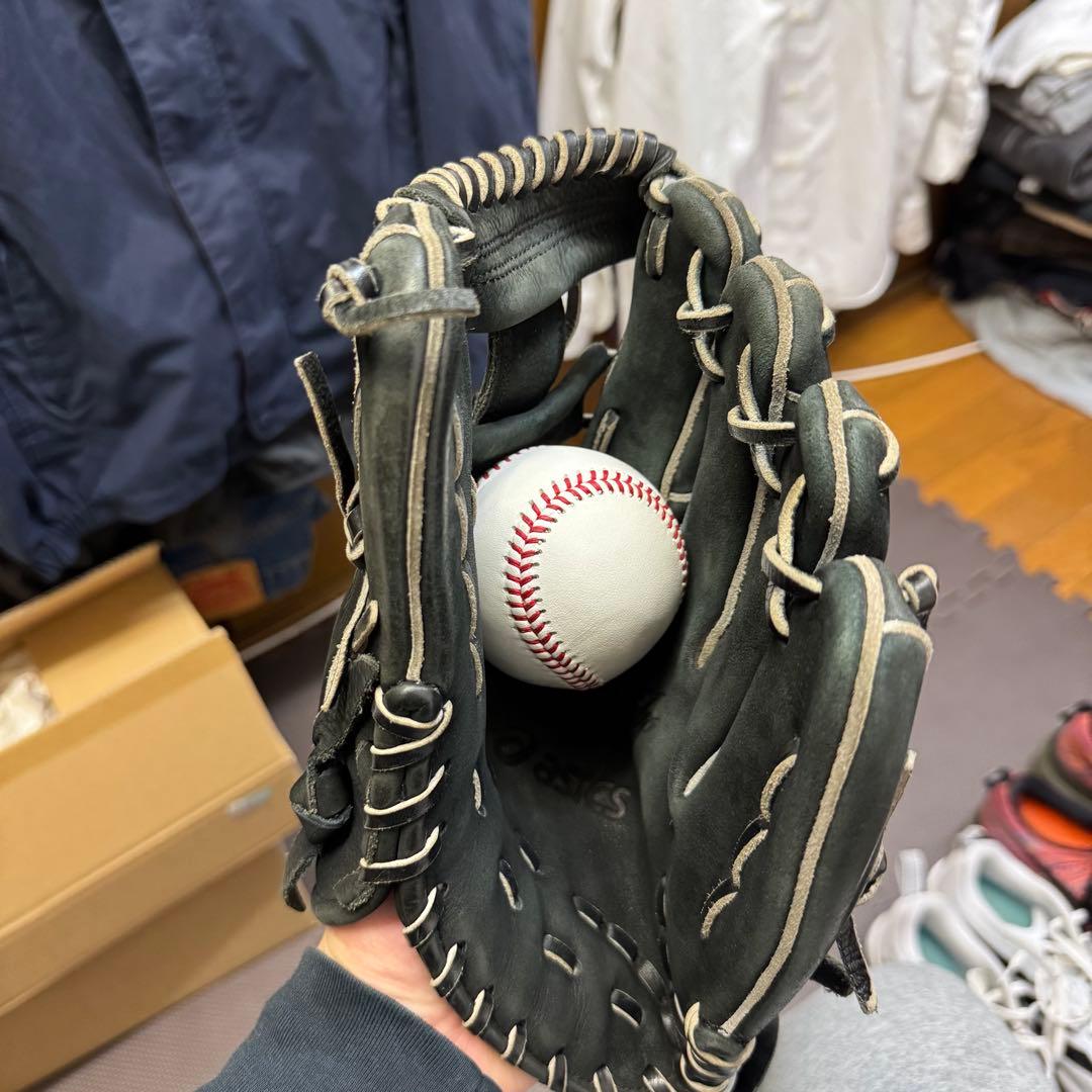 ALSKKU アシックス ヌバック 硬式内野手グローブ