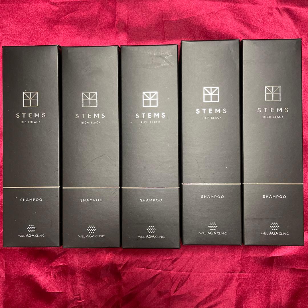 新品未使用　STEMS リッチブラックシャンプー 290ml ×5本セット