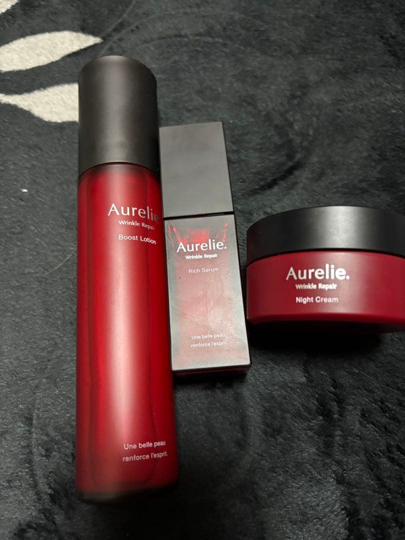 オレリー 化粧水、美容液、ナイトクリームセット