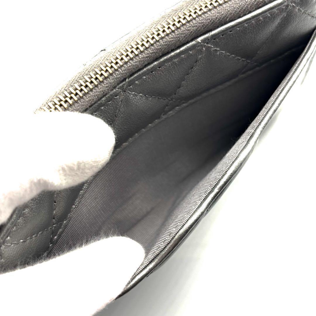 【超極美品✨】シャネル 財布 マトラッセ ラウンドジップ ミディアム