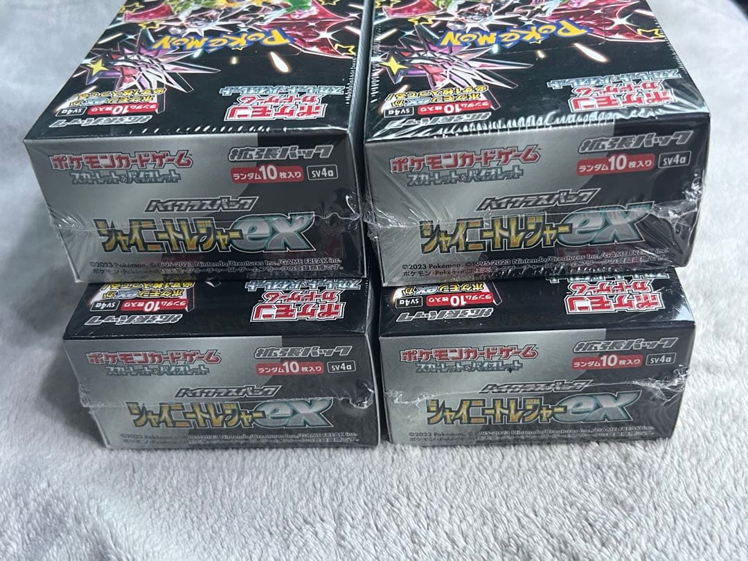 ポケモンカード シャイニートレジャーex 4BOX シュリンク付き