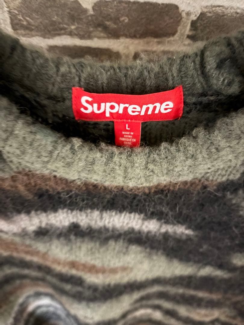 トップス Supreme Brushed Mohair Sweater TigerCamo