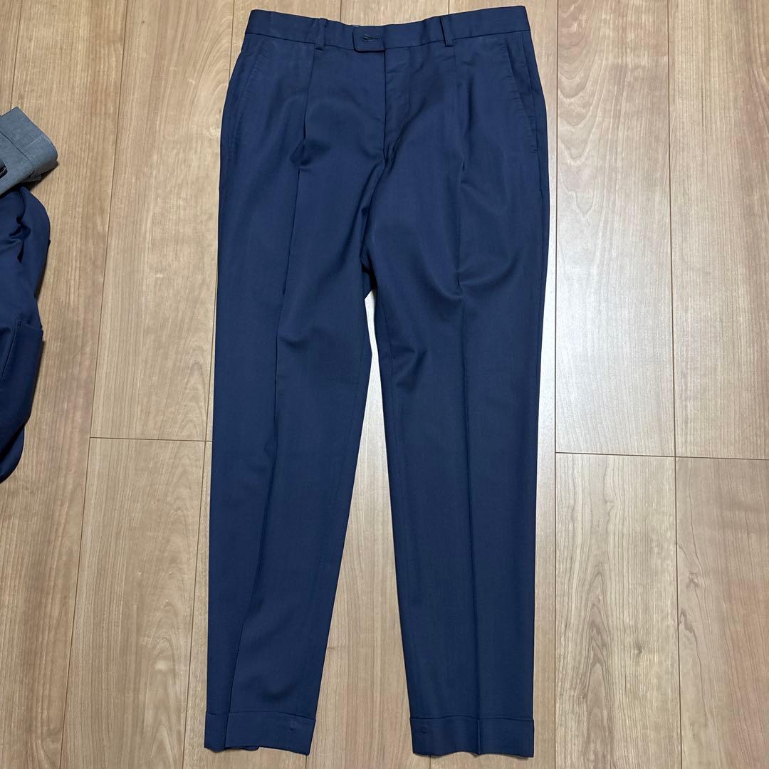 麻布テーラー　ワールドトラベラー　セットアップスーツ　パンツ2本