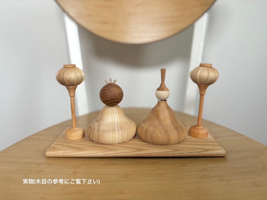 【新品正規品】木製雛人形-Fleur-コンパクト ナチュラル 北欧風 初節句