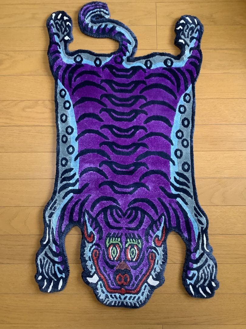 《 本物　新品　1点物 》 シルク　チベタンタイガー　虎　S 約80センチ　a