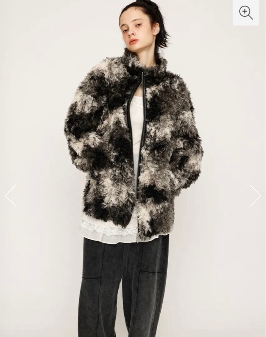 新品未使用　今季　SLY CURLED BOA ブルゾン　サイズ２