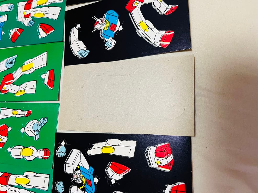 超激レア❗️ガンダム 型抜き 厚紙 モビルスーツ カード 13枚セット
