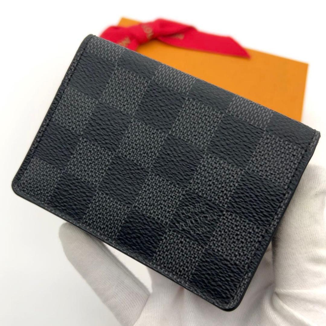 新型極美品★ルイヴィトン ダミエグラフィット 名刺入れ カードケース メンズ