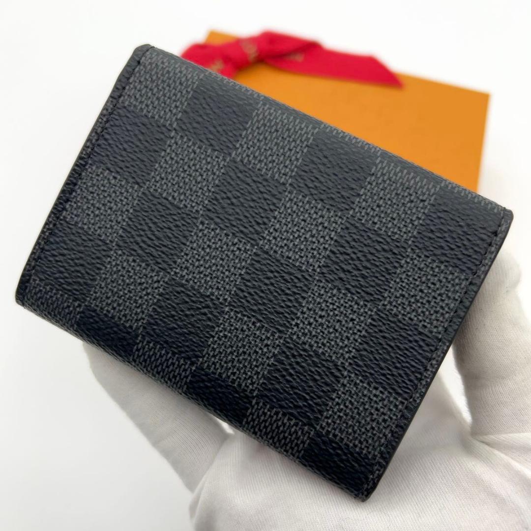 新型極美品★ルイヴィトン ダミエグラフィット 名刺入れ カードケース メンズ