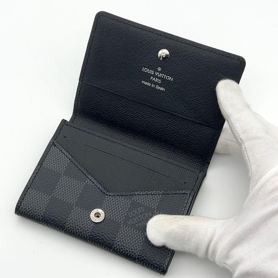 新型極美品★ルイヴィトン ダミエグラフィット 名刺入れ カードケース メンズ