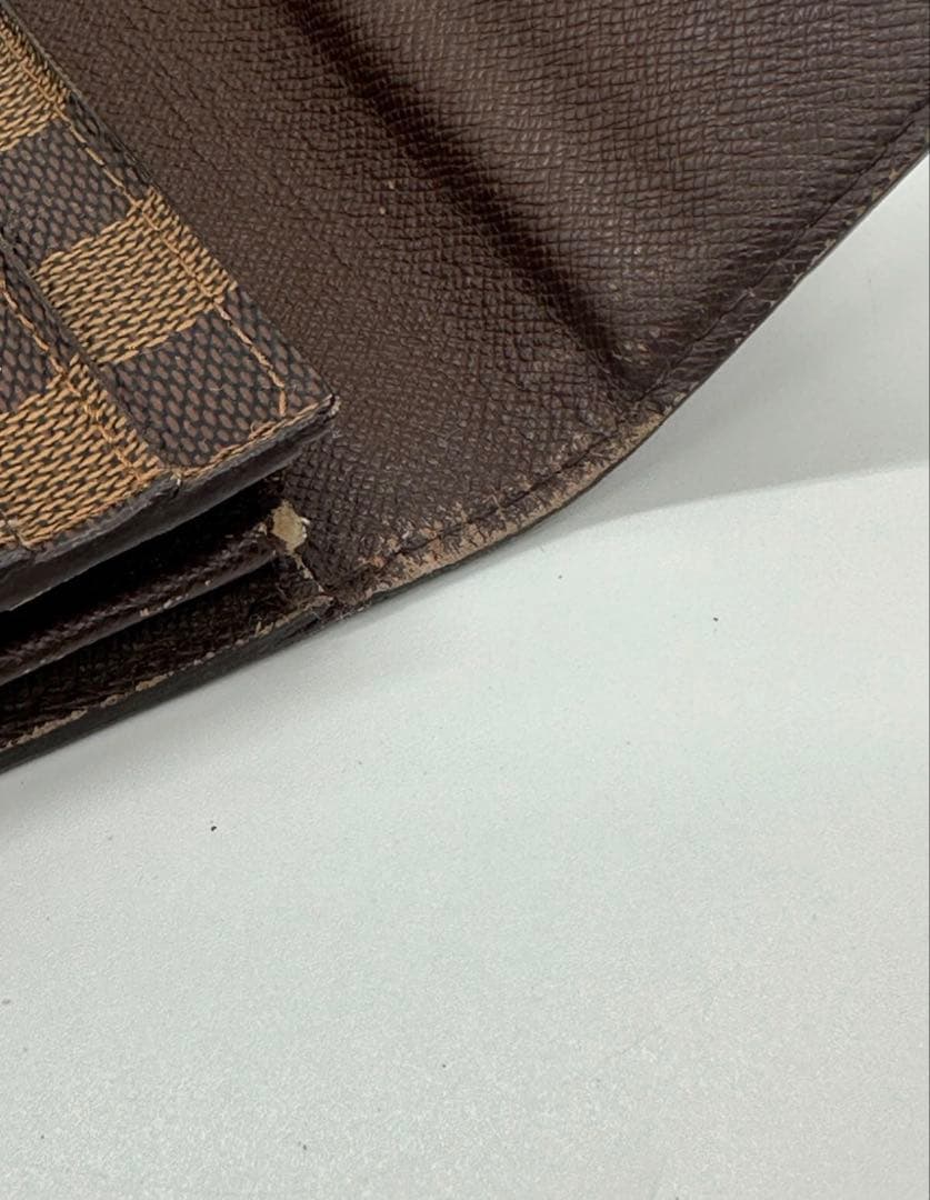 超美品 ルイヴィトン ダミエ エベヌ ポルトフォイユ サラ 財布 10カード 茶