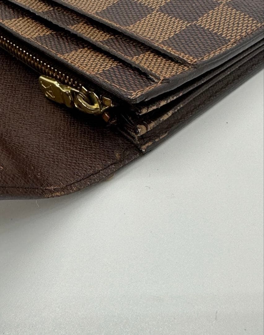 超美品 ルイヴィトン ダミエ エベヌ ポルトフォイユ サラ 財布 10カード 茶