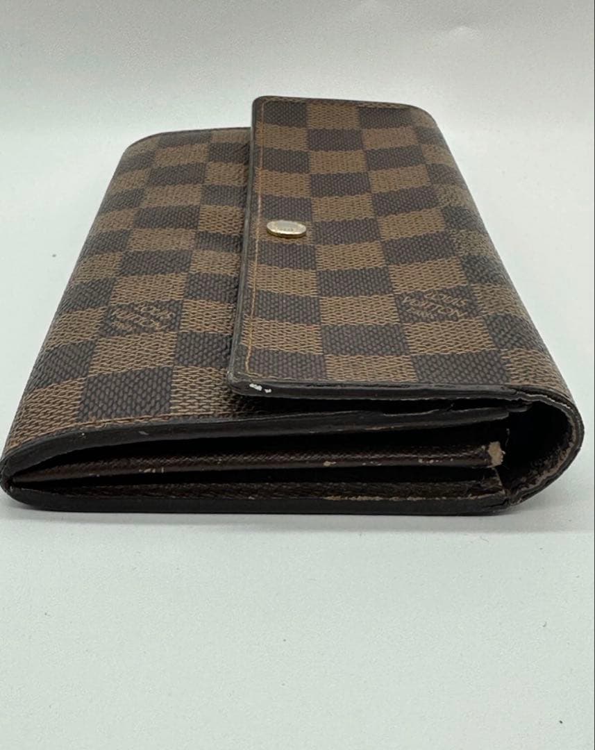 超美品 ルイヴィトン ダミエ エベヌ ポルトフォイユ サラ 財布 10カード 茶