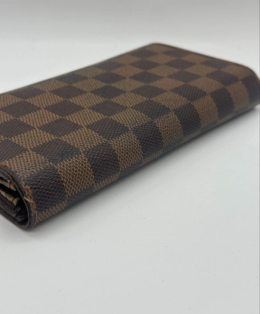 超美品 ルイヴィトン ダミエ エベヌ ポルトフォイユ サラ 財布 10カード 茶