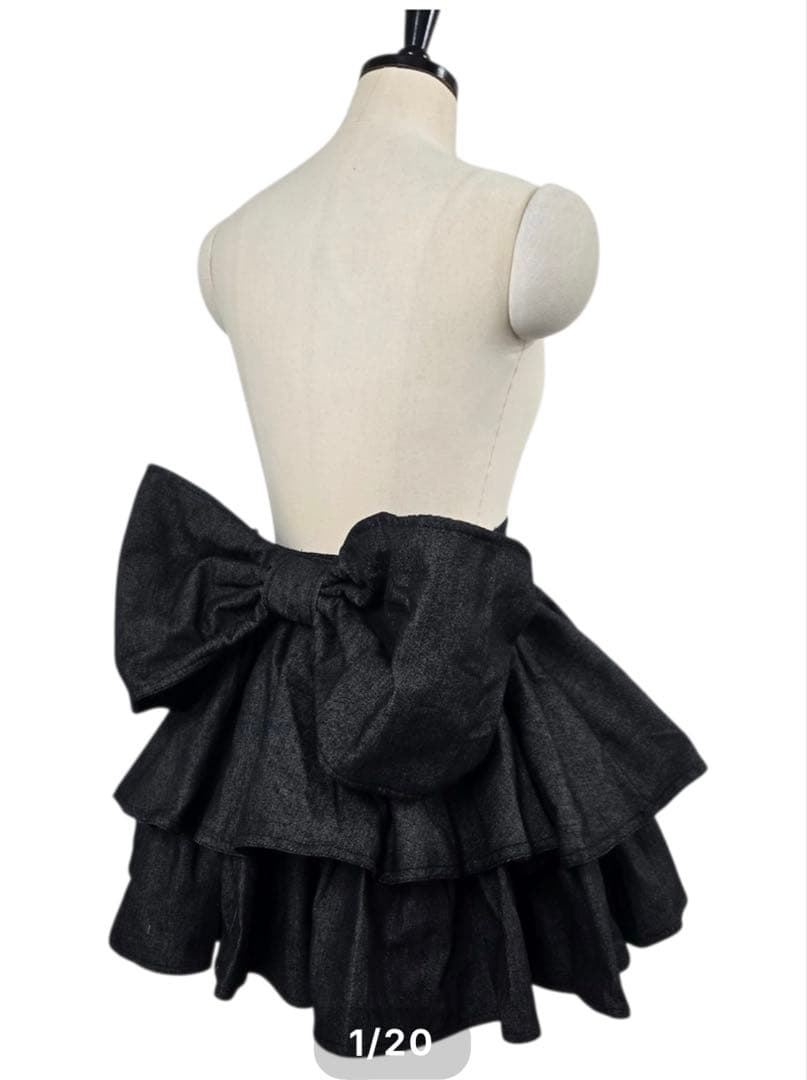 lilLilly Starry⭐︎フリルデニムミニスカート