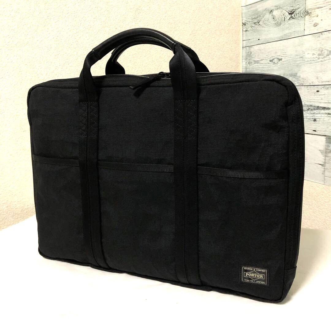 未使用級✨ポーター ハイブリッド ビジネスバッグ2way A4可 ブラック