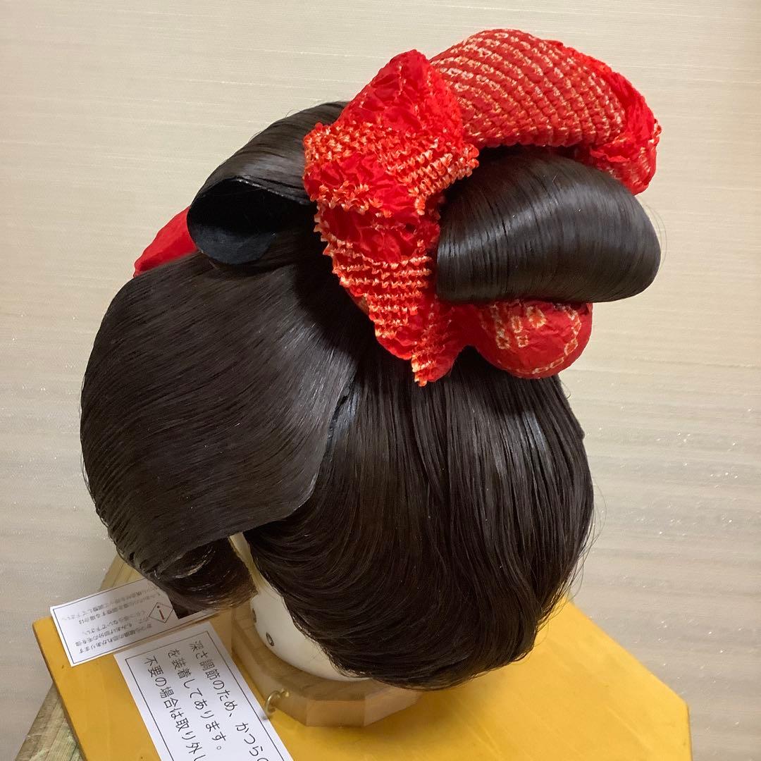 結い綿かつら　中古かつら、舞踊かつら　ケース付き