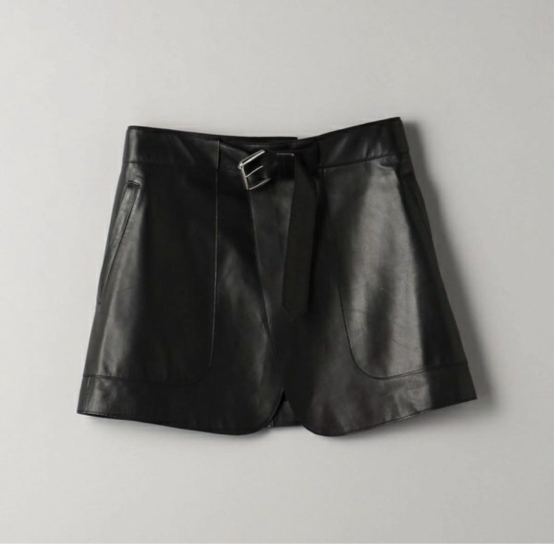 INSCRIRE レザースカート