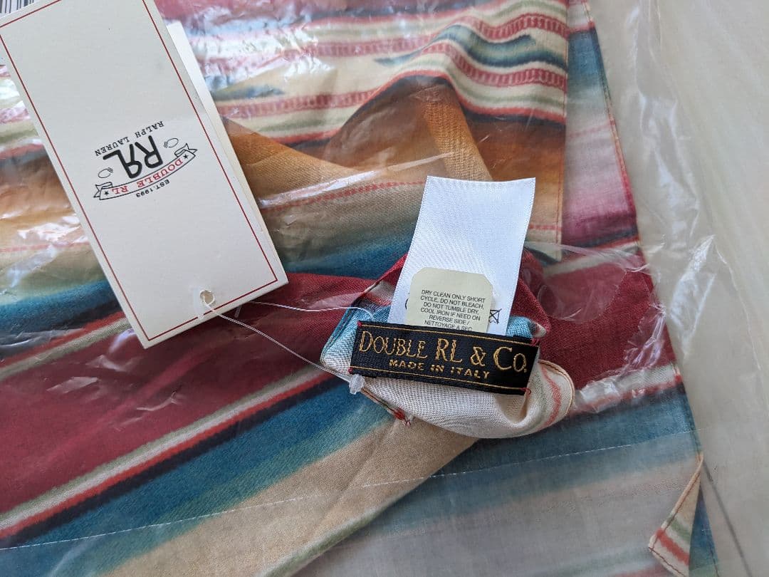 Lea　新品タグつき　ダブルアールエル　イタリア製スカーフ