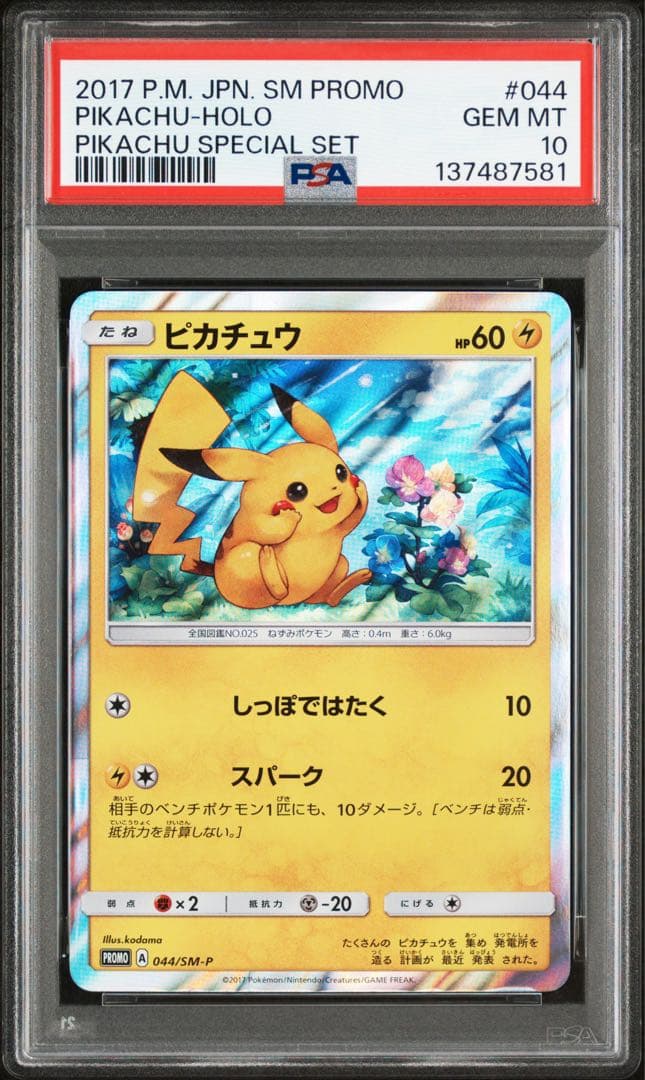 【PSA10】ピカチュウ 044/sm-p プロモ スペシャルセット