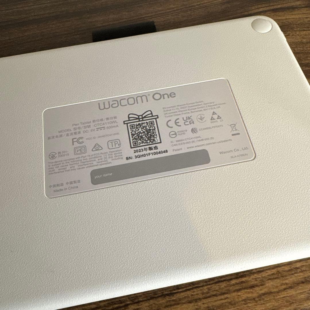 は*ち様 Wacom One ペンタブ small 使用少 レシート有 箱付