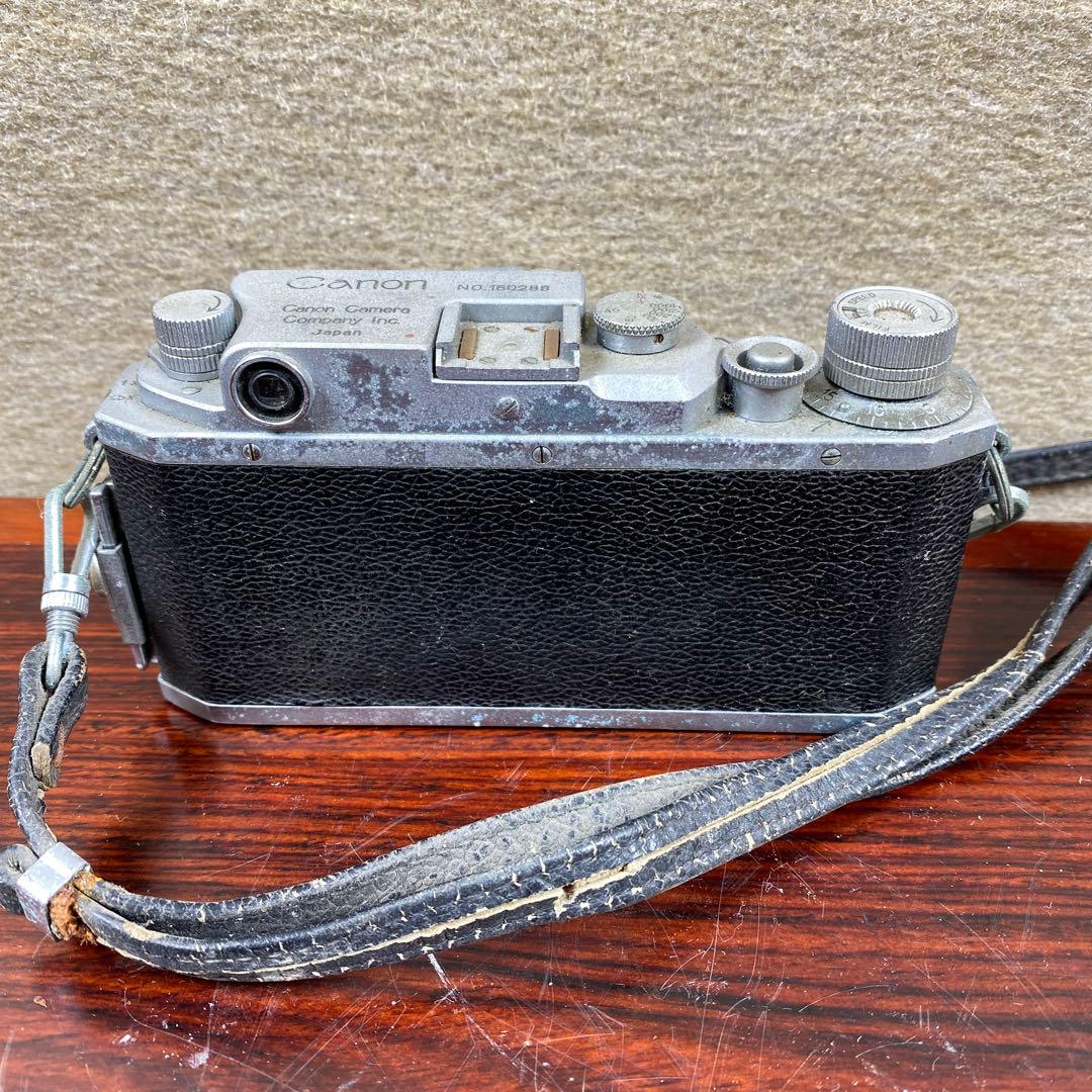 キャノン フィルムカメラ No.160288レザーケース付動作未確認 ジャンク品