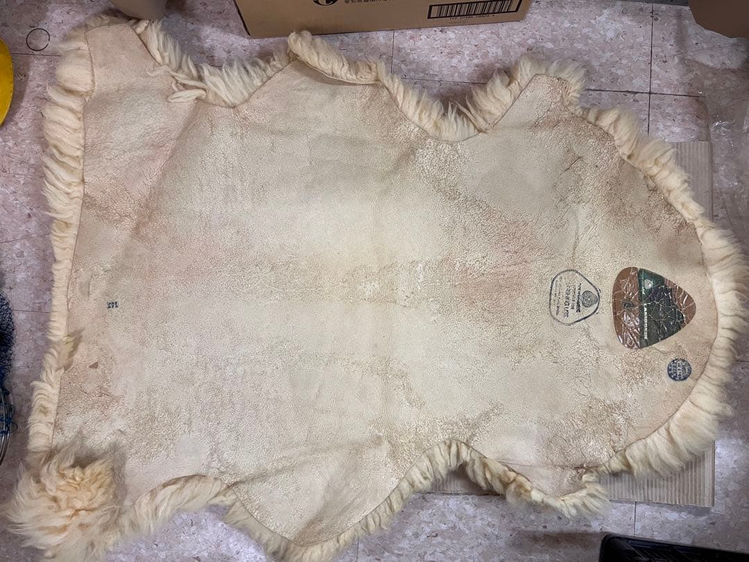 BOWRON ボーロン 天然 ムートンラグ ニュージーランド 羊毛　4枚セット