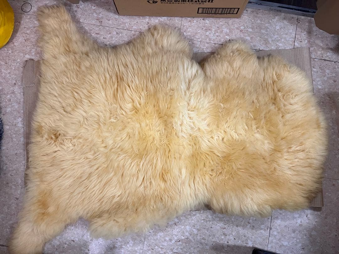 BOWRON ボーロン 天然 ムートンラグ ニュージーランド 羊毛　4枚セット