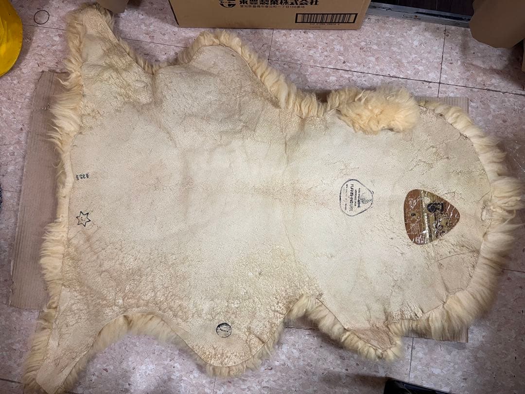 BOWRON ボーロン 天然 ムートンラグ ニュージーランド 羊毛　4枚セット