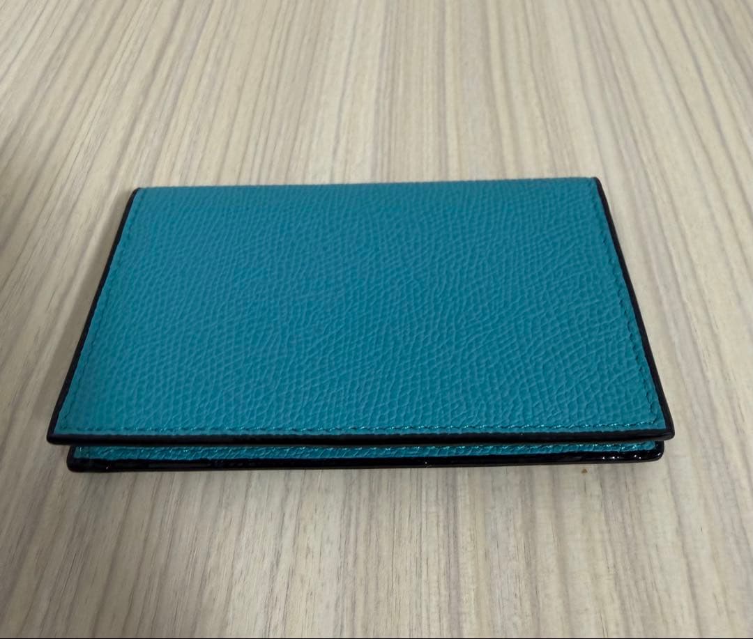 Valextra ターコイズ 名刺入れ