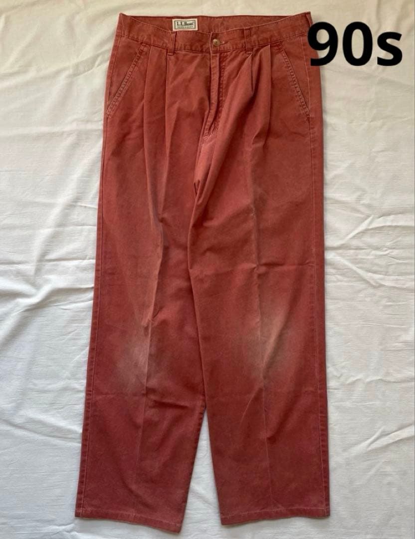 90s エルエルビーン　良フェード　ワークパンツ