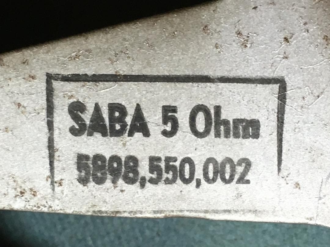 西独SABAビンテージ大型フルレンジシステム 圧倒的な音の良さPHST内蔵！