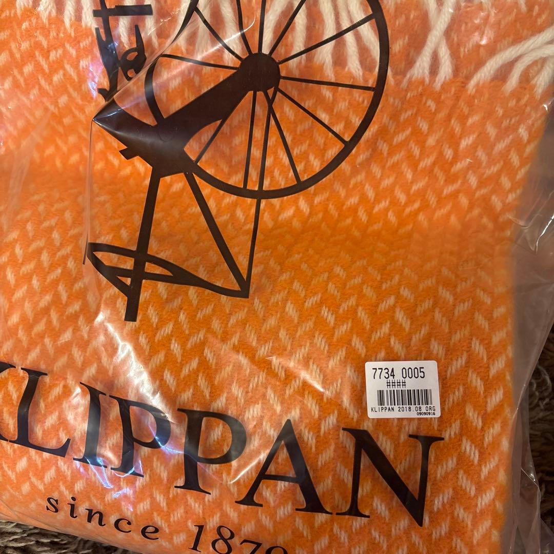 クリッパン　ブランケット　ポルカ　オレンジ