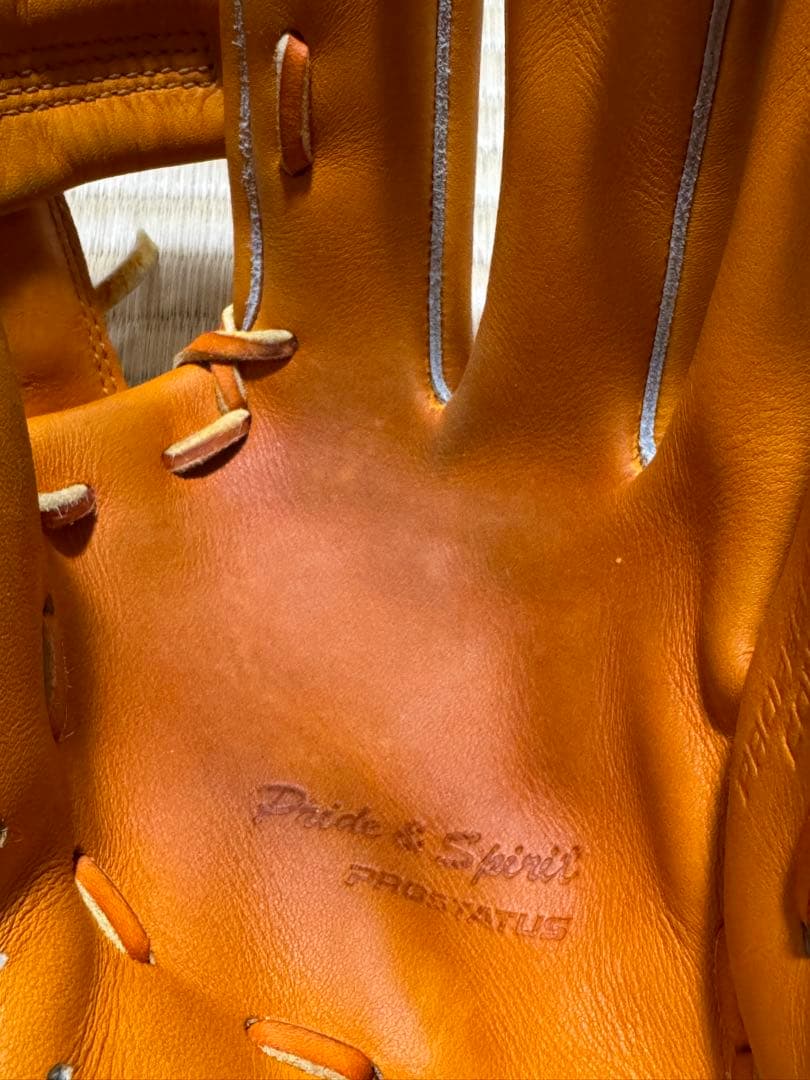 ZETT プロステイタス 軟式グローブ オレンジ