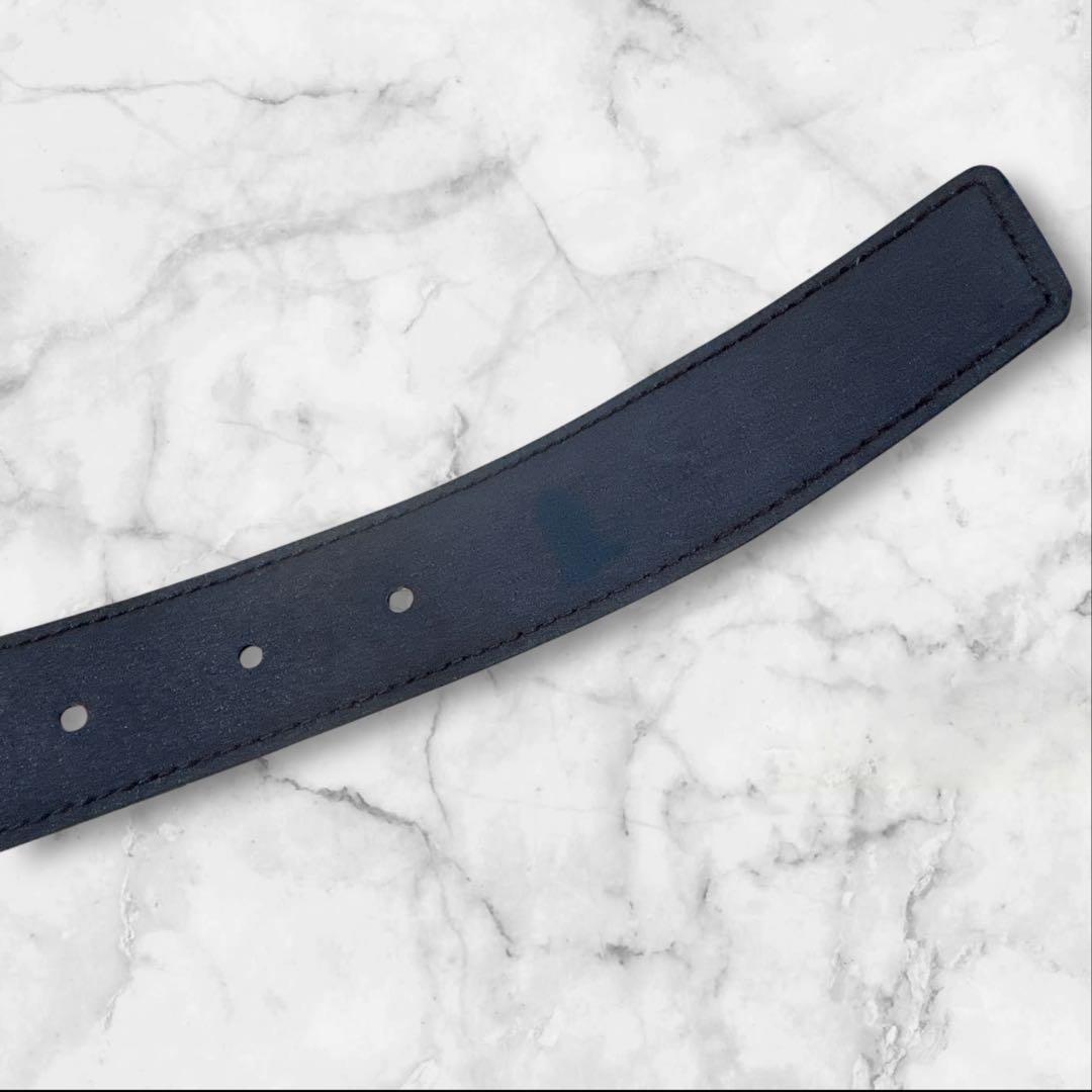 Celine セリーヌ 馬車金具　レザー ベルト ブラック ゴールドバックル