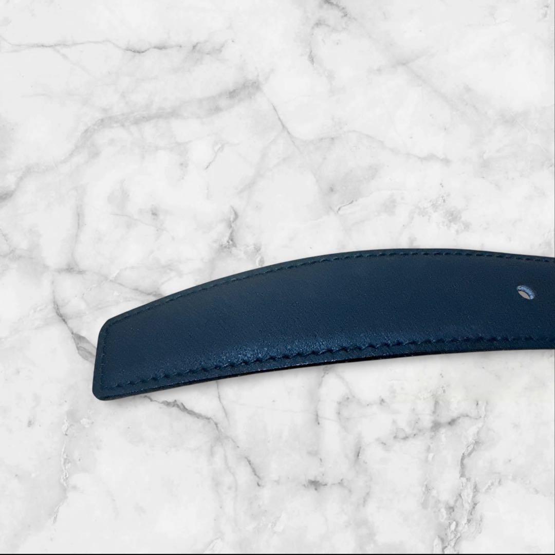 Celine セリーヌ 馬車金具　レザー ベルト ブラック ゴールドバックル