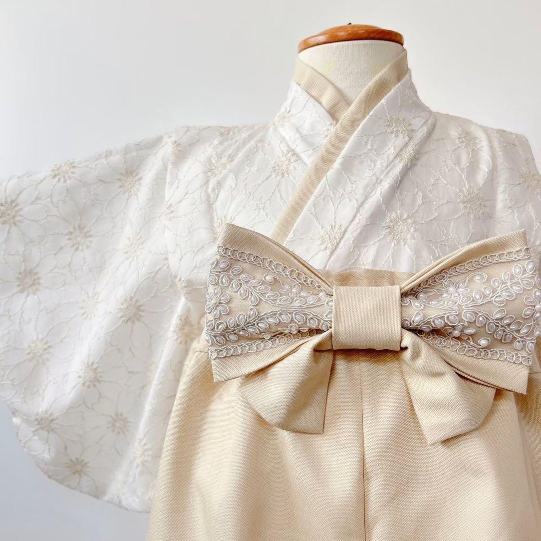 ❁⃘ベビー袴　ベビー着物❁⃘60-100ワンサイズ お食い初め