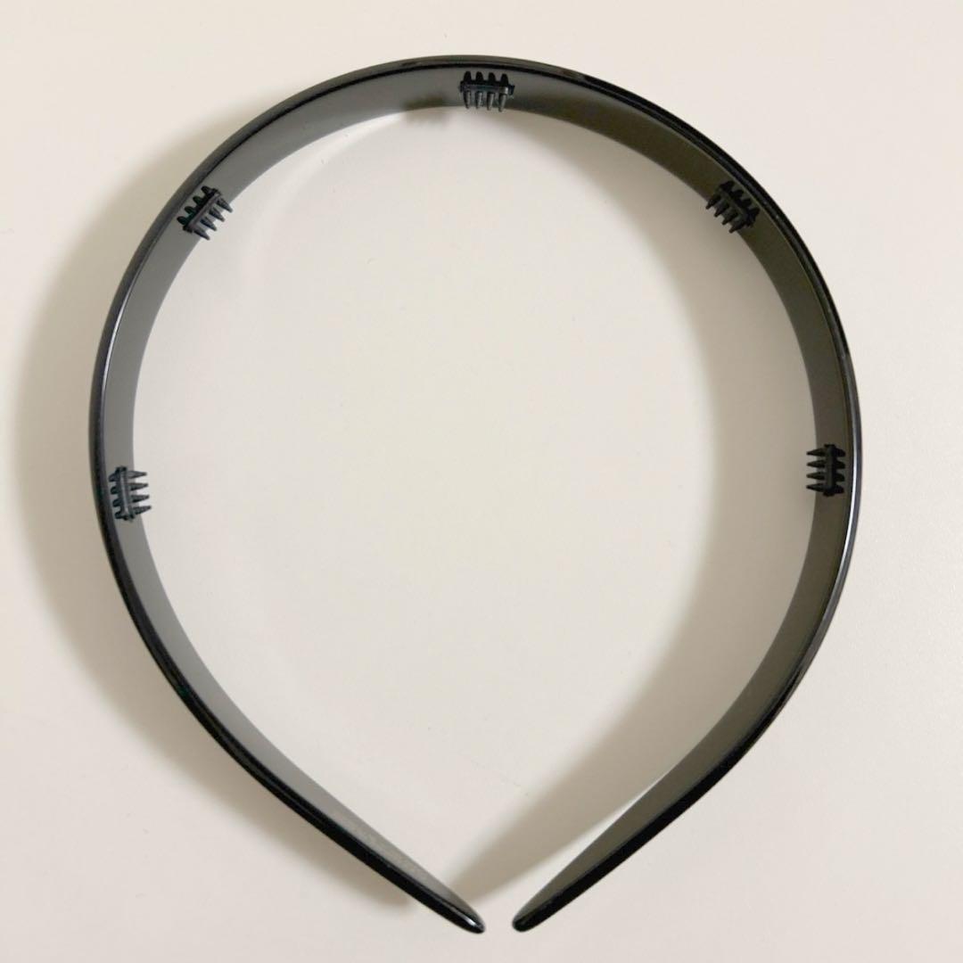 アレクサンドルドゥパリ アセテート　カチューシャ　1.5cm幅　黒　新品未使用